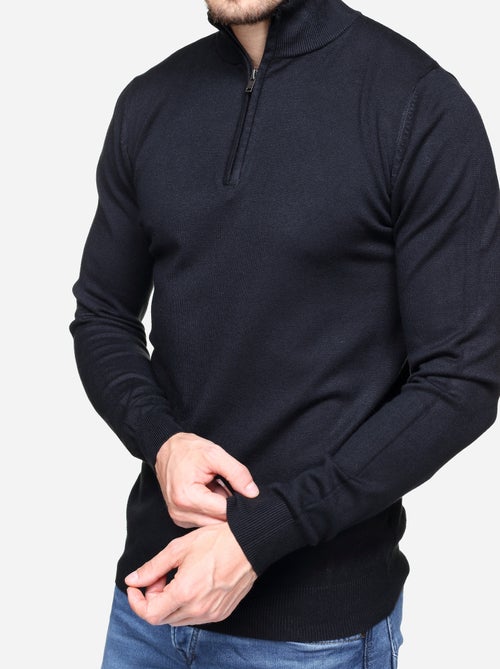 Pull col montant zippé - Kenzarro - Kiabi Pull col montant zippé - Kenzarro - Kiabi