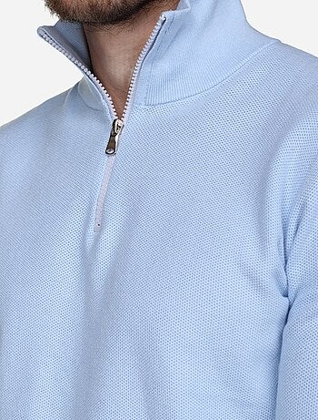 Pull col montant zippé - Yves Enzo