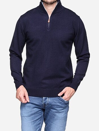 Pull col montant zippé