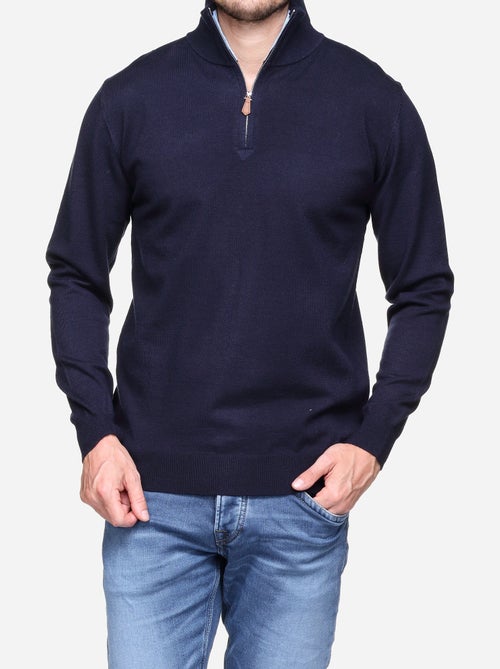 Pull col montant zippé - Yves Enzo - Kiabi Pull col montant zippé - Yves Enzo - Kiabi