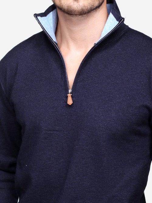 Pull col montant zippé - Yves Enzo - Kiabi Pull col montant zippé - Yves Enzo - Kiabi
