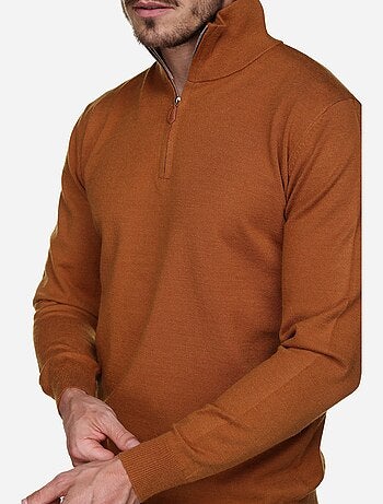 Pull col montant zippé - Yves Enzo