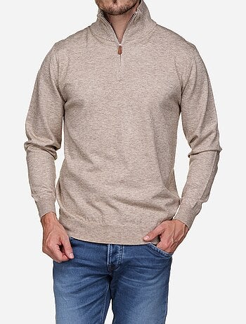 Pull col montant zippé - yves enzo