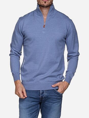 Pull col montant zippé - yves enzo