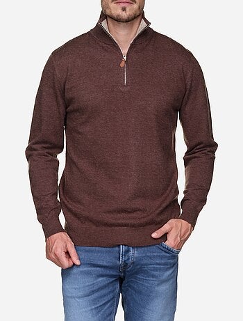 Pull col montant zippé - yves enzo