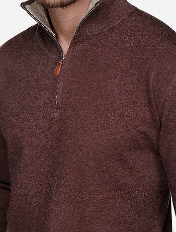 Pull col montant zippé - yves enzo