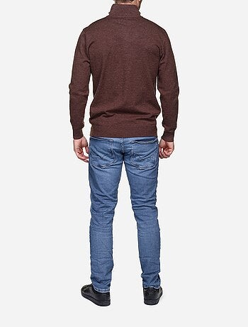 Pull col montant zippé - yves enzo