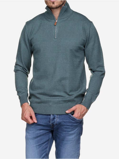 Pull col montant zippé - Yves Enzo - Kiabi Pull col montant zippé - Yves Enzo - Kiabi
