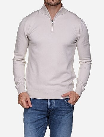 Pull col montant zippé