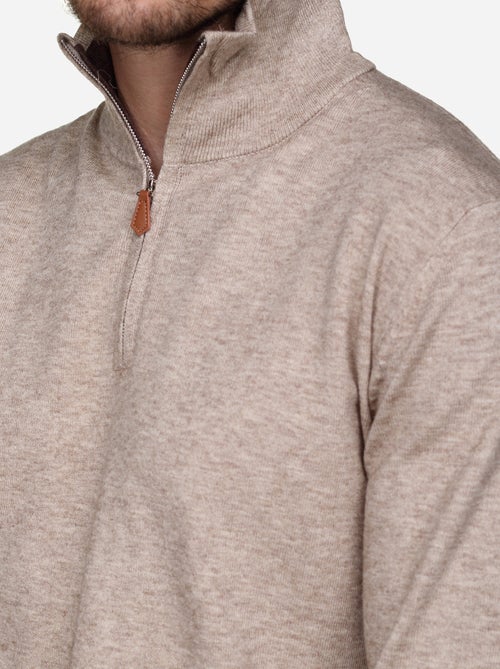 Pull col montant zippé - Kiabi