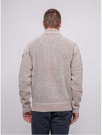 Pull col montant zippé langur