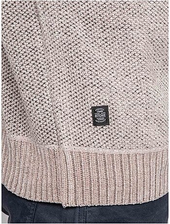 Pull col montant zippé langur