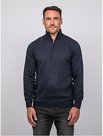 Pull col montant zippé larko