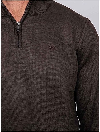 Pull col montant zippé larko