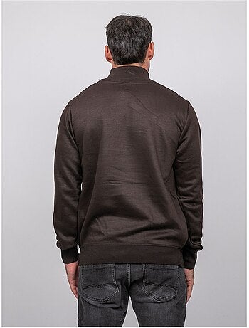Pull col montant zippé larko