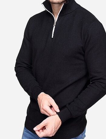 Pull col montant zippé - Yves Enzo