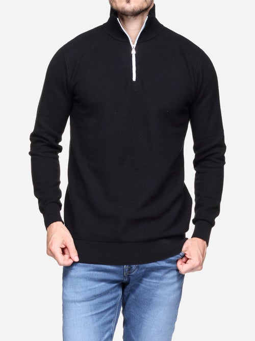 Pull col montant zippé - Kiabi Pull col montant zippé - Kiabi