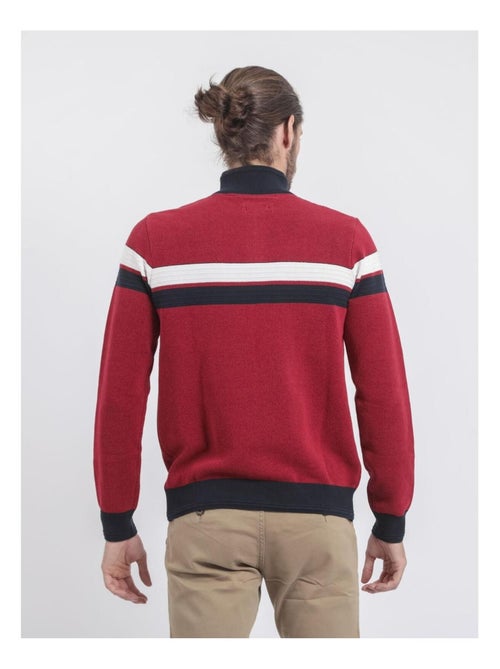 Pull col montant zippé pur coton lodjeff - Kiabi Pull col montant zippé pur coton lodjeff - Kiabi