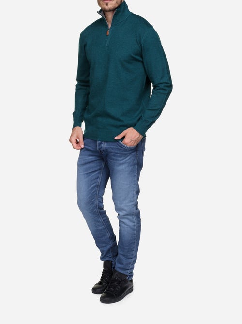Pull col montant zippé - Kiabi