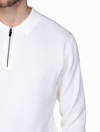 Pull col polo à zip - Frilivin