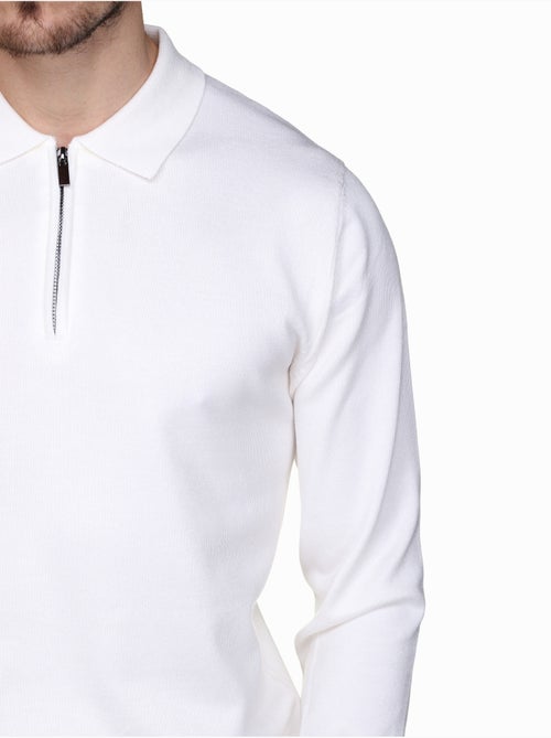 Pull col polo à zip - Frilivin - Kiabi Pull col polo à zip - Frilivin - Kiabi