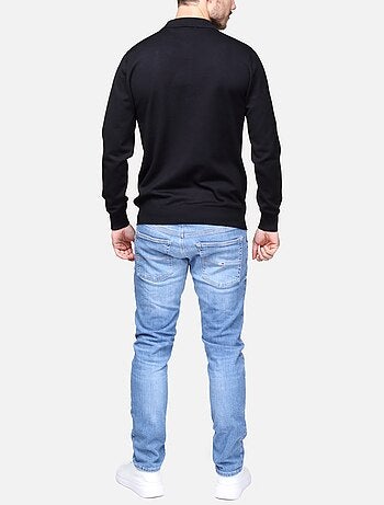 Pull col polo à zip