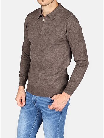 Pull col polo à zip - Kenzarro