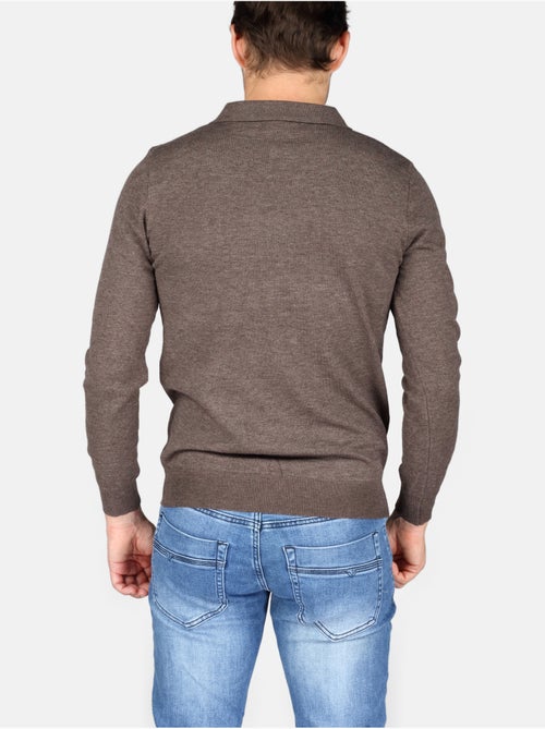 Pull col polo à zip - Kenzarro - Kiabi