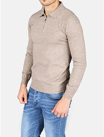 Pull col polo à zip - Kenzarro