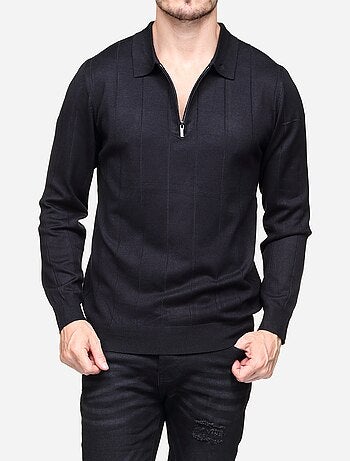 Pull col polo à zip - Frilivin