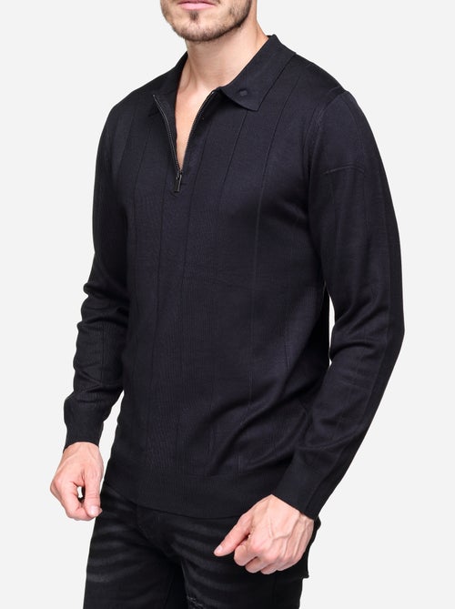 Pull col polo à zip - Kiabi Pull col polo à zip - Kiabi