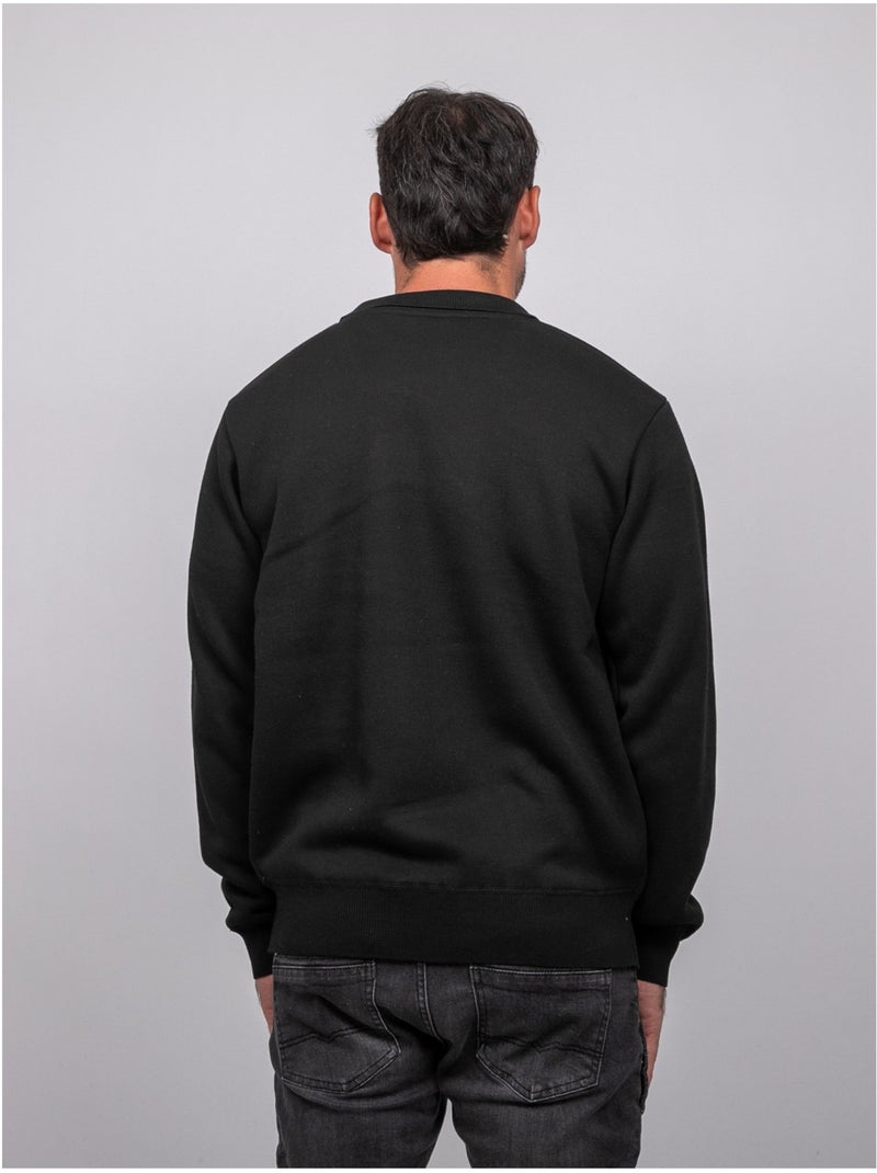 Pull col polo zippé larmoti Noir - Kiabi