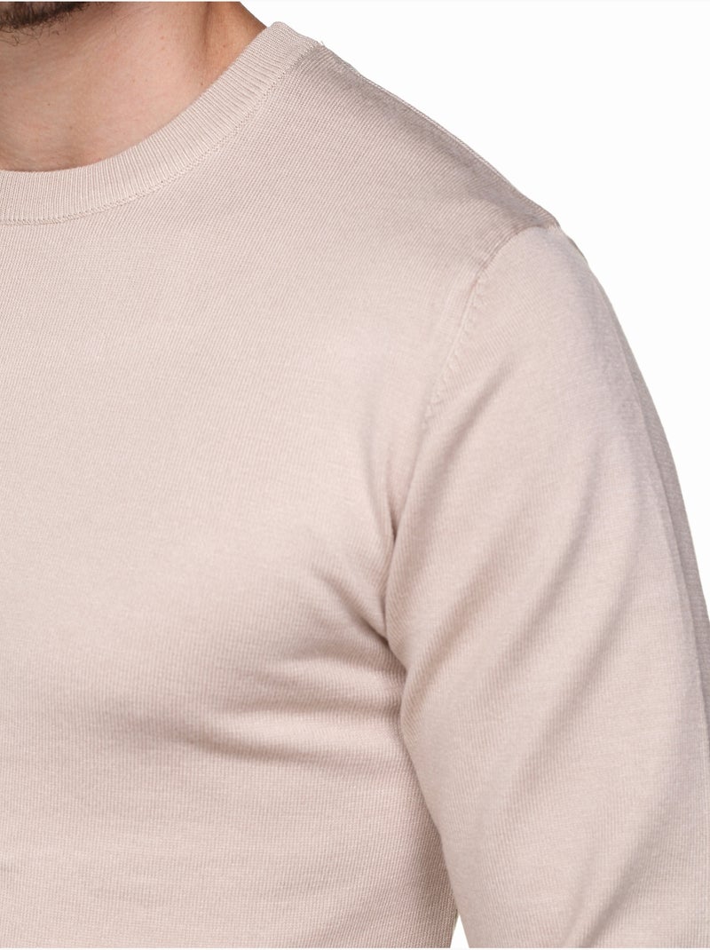 Pull col rond - Frilivin Abricot - Kiabi