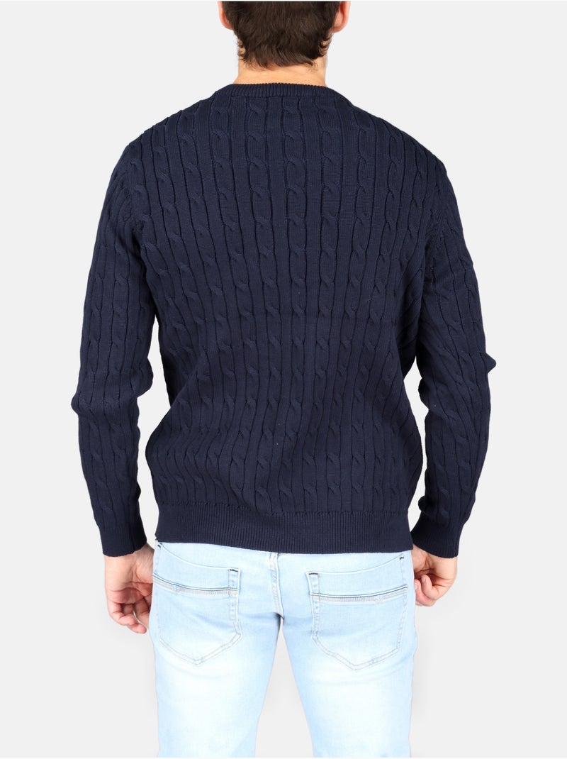 Pull col rond - Kenzarro Bleu - Kiabi