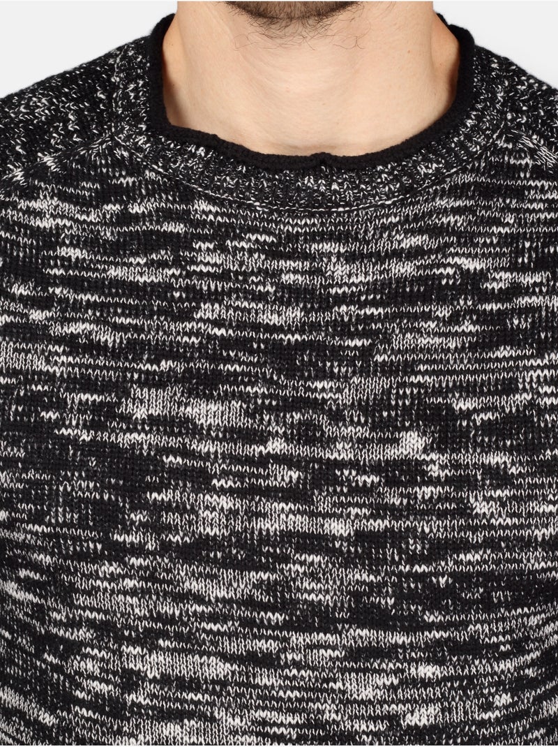 Pull col rond - Kenzarro Noir - Kiabi