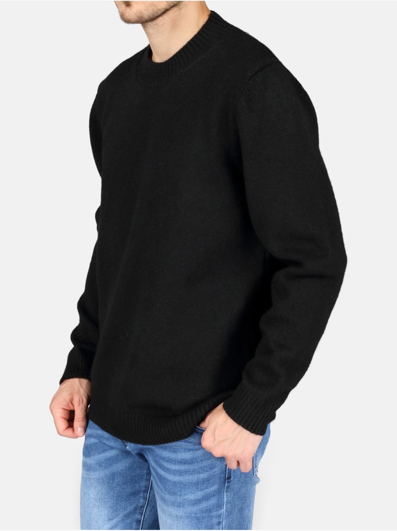 Pull col rond - Kenzarro Noir - Kiabi