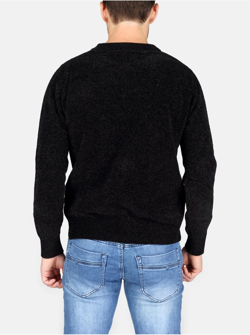 Pull col rond - Kenzarro Noir - Kiabi