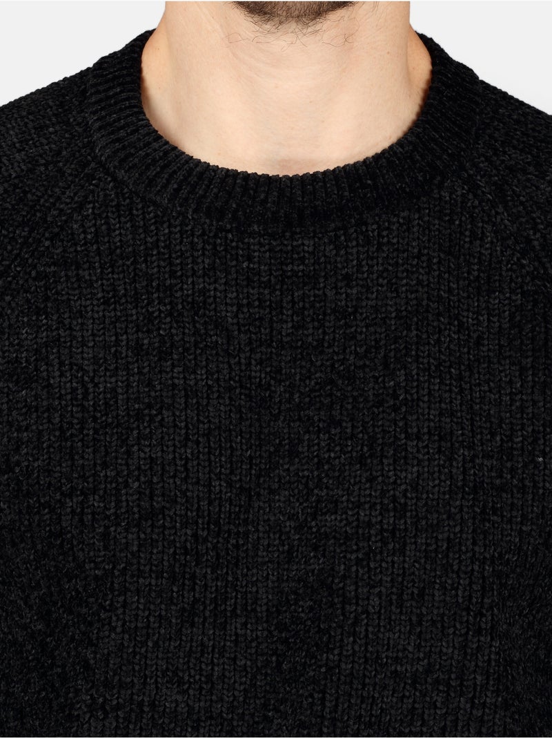 Pull col rond - Kenzarro Noir - Kiabi