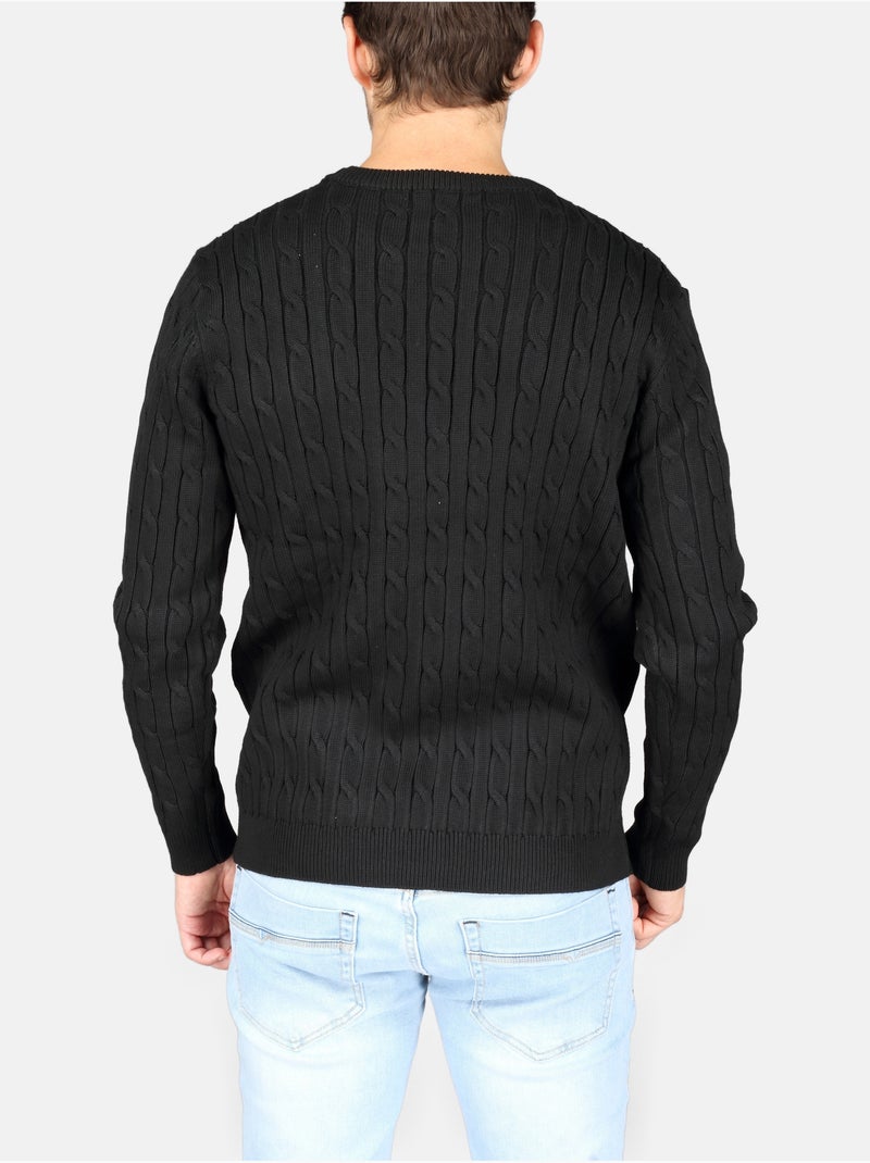Pull col rond - Kenzarro Noir - Kiabi