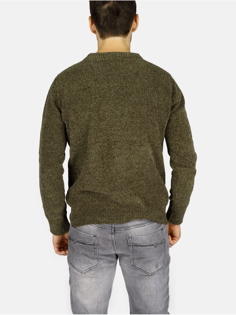 Pull col rond - Kenzarro Vert - Kiabi