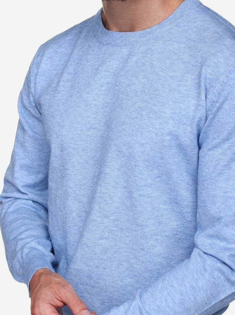 Pull col rond - Yves Enzo Bleu - Kiabi