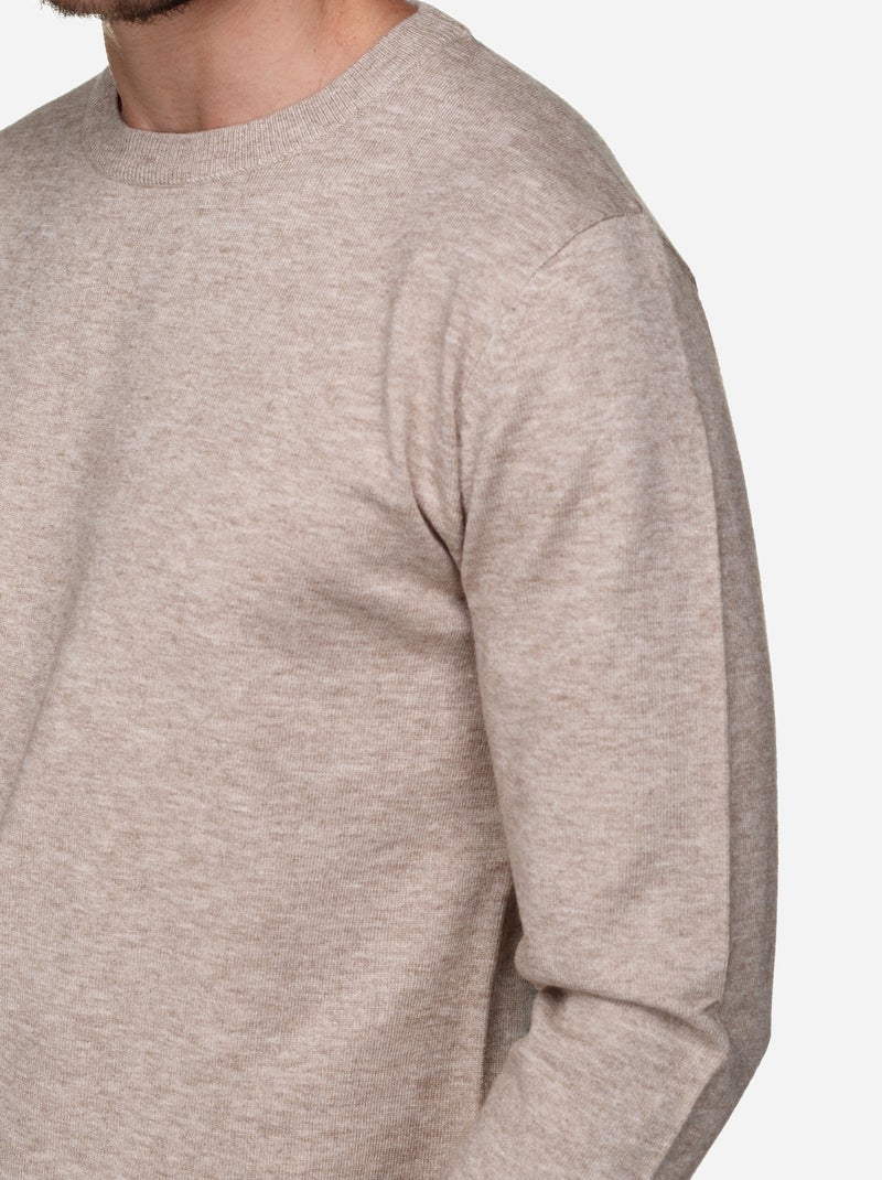 Pull col rond - Yves Enzo Crème - Kiabi