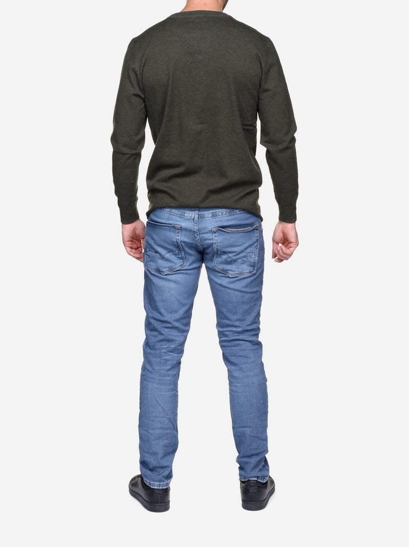 Pull col rond - Yves Enzo Kaki - Kiabi