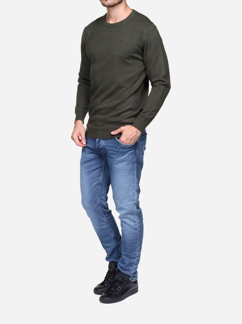 Pull col rond - Yves Enzo Kaki - Kiabi