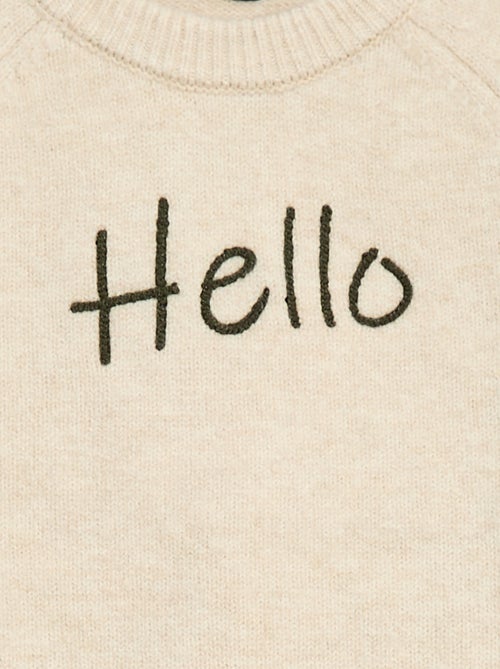 Pull col rond animé - Kiabi