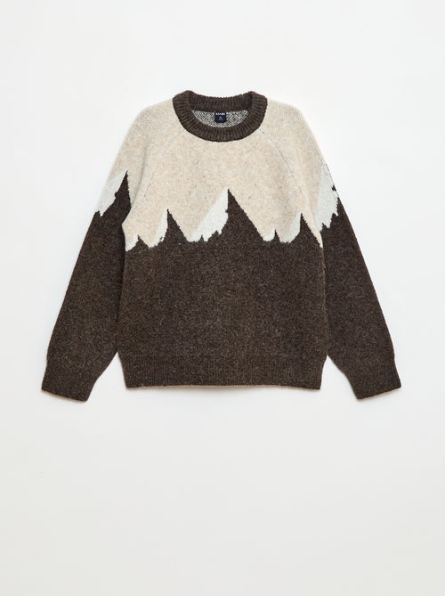 Pull col rond animé - Kiabi