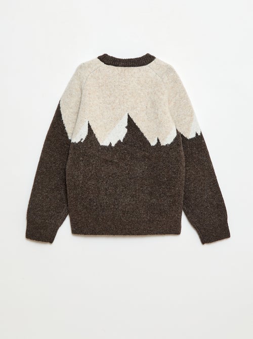 Pull col rond animé - Kiabi