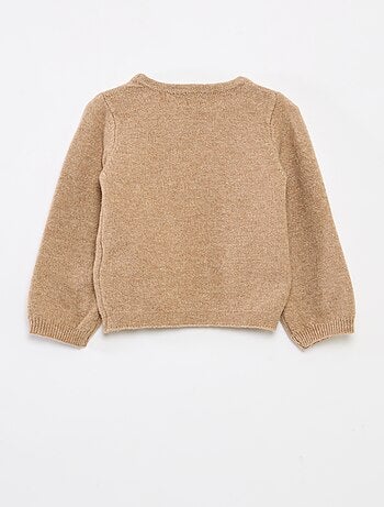 Pull col rond avec nœuds uni