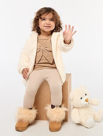 Pull col rond avec nœuds uni