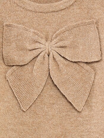 Pull col rond avec nœuds uni